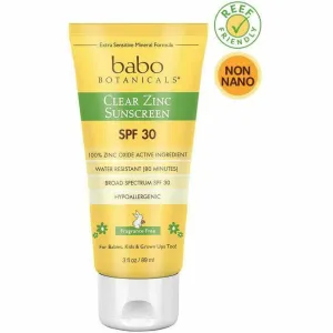 Clear Zinc Sunscreen Unscented 3 oz By Babo Botanicals