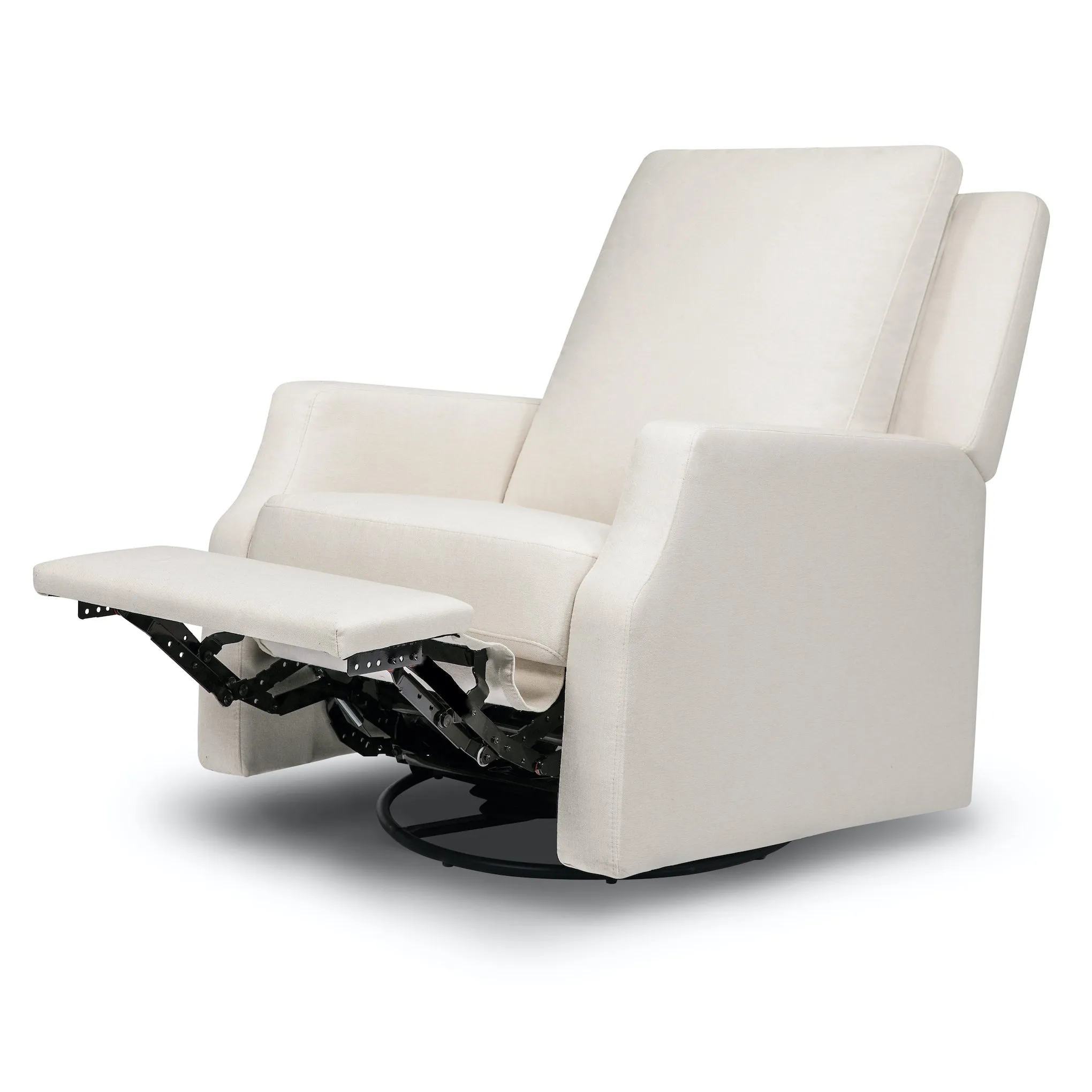 Crewe Recliner   Swivel Glider in Eco-Performance Fabric - Cream