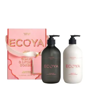 Guava & Lychee Sorbet Bodycare Gift Set  Holiday Collection - Ecoya