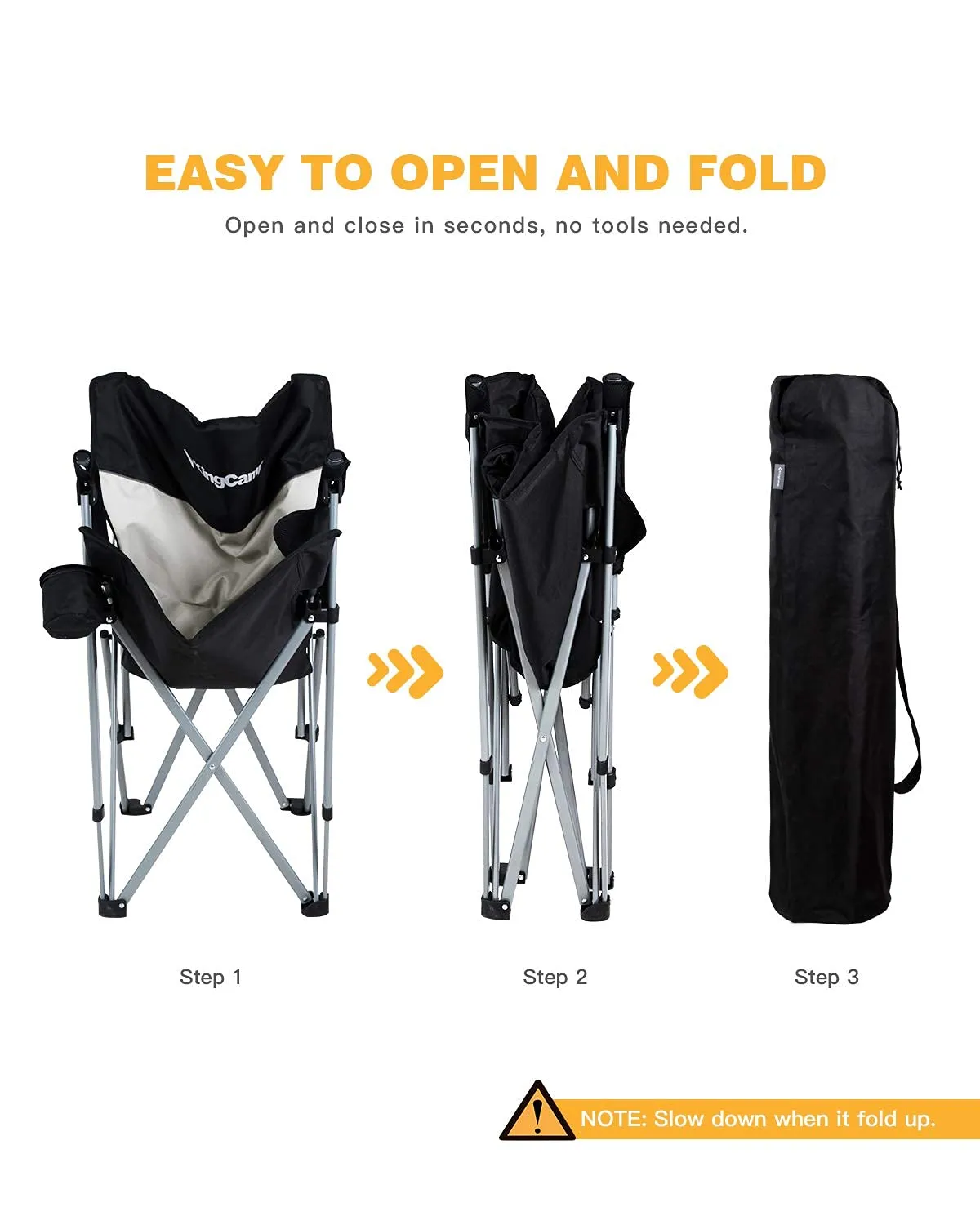 KingCamp Folding Padded Camping Chair