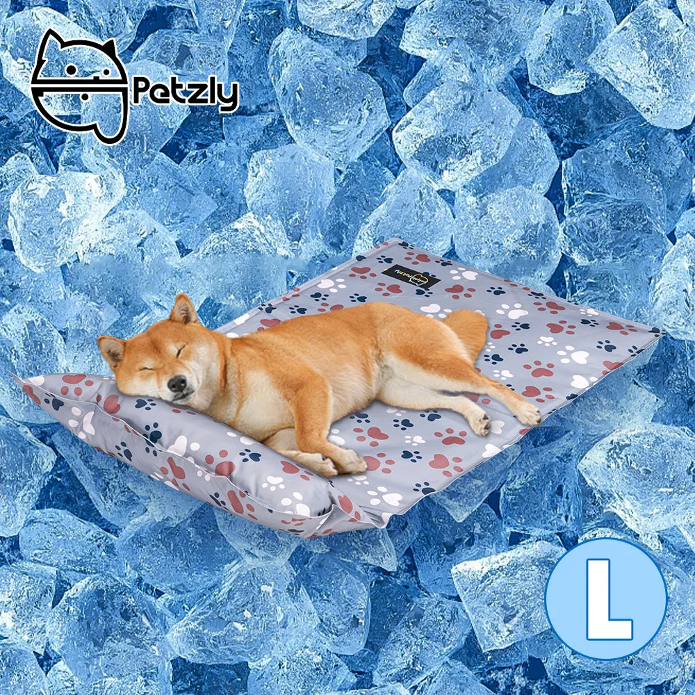 Petzly Pet Cool Gel Mat Dog Cat Bed Non-Toxic Cooling Dog Summer Pad 70x115CM