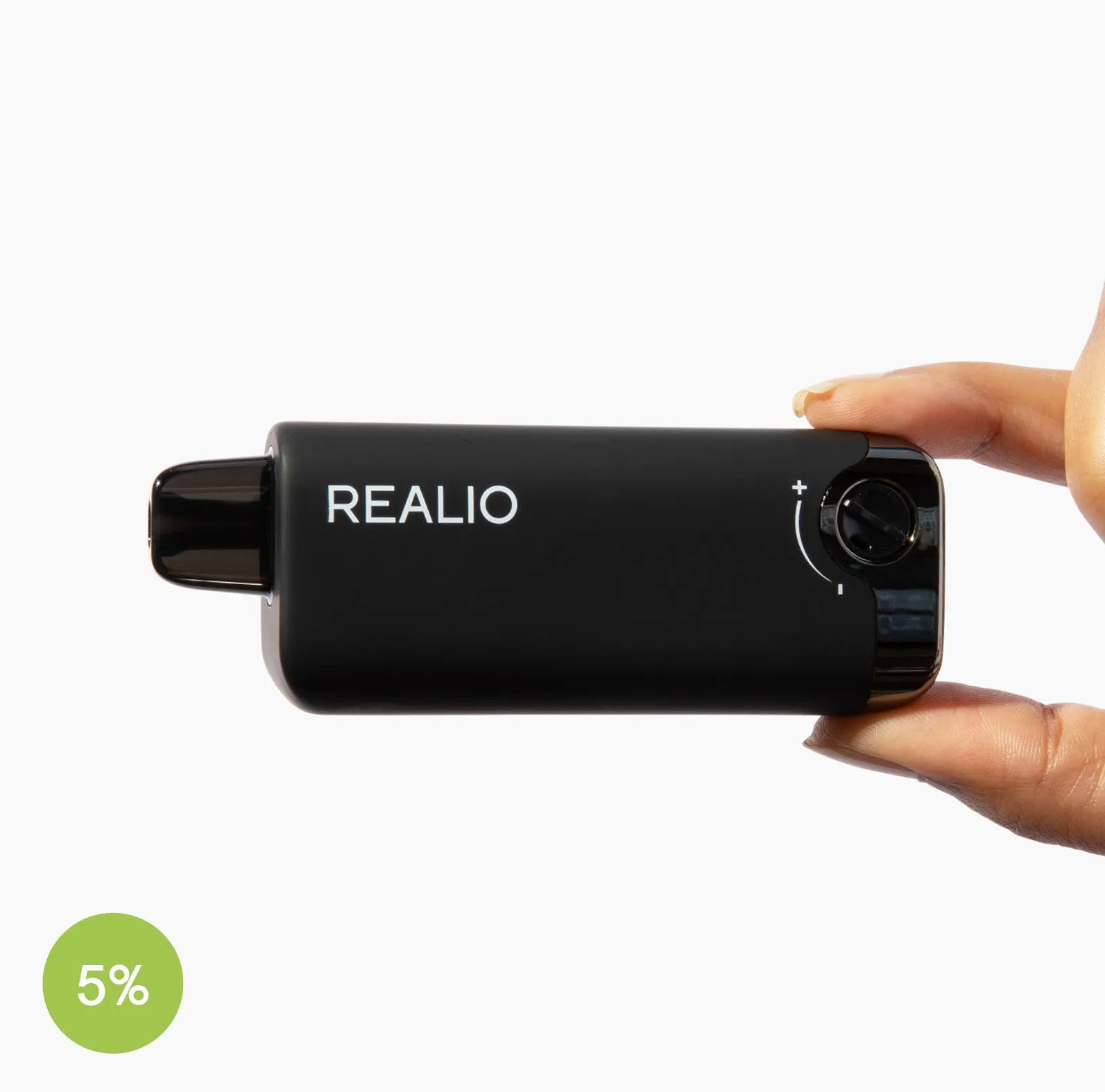 Realio Rechargeable Vape Pen | Cool Lemon Flavor | 5000 Puffs | 5% Nicotine