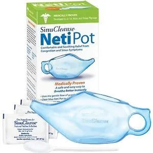 SinuCleanse Neti Pot, Clear Blue