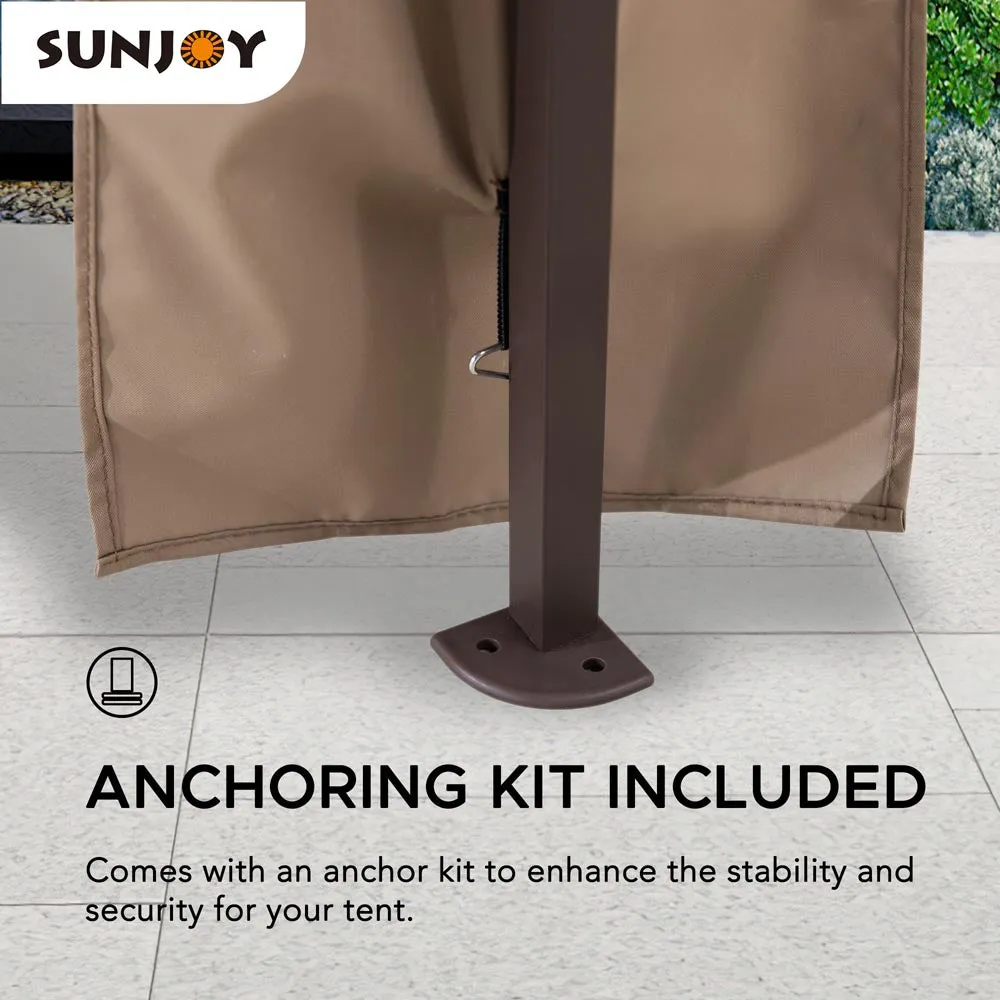 SUNJOY 11x11 Pop Up Gazebo Tent with Netting and Carry Bag