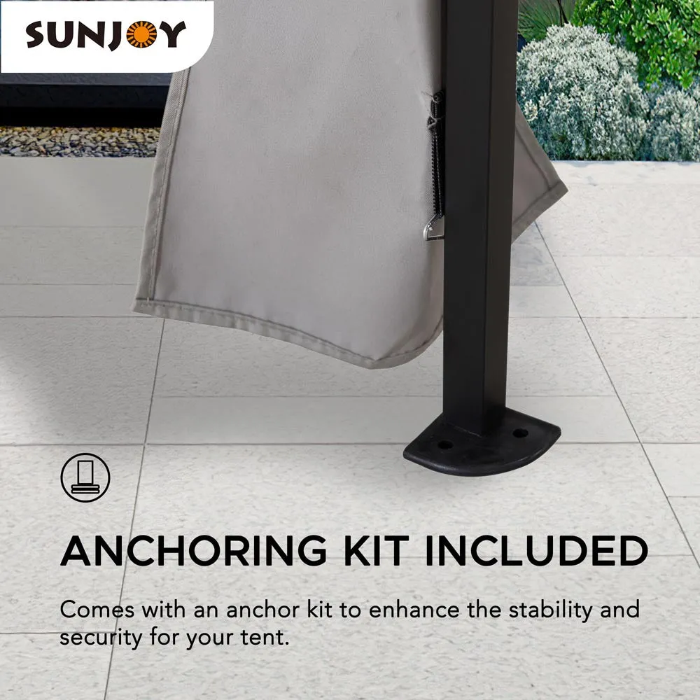 SUNJOY 11x11 Pop Up Gazebo Tent with Netting and Carry Bag